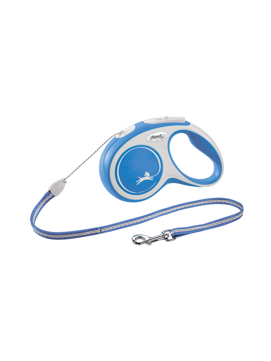 

Поводок-рулетка Flexi New Comfort cord S 5m 12kg синий, New Comfort cord