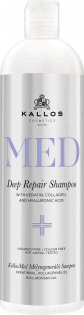 фото Шампунь для волос kallos med deep repair shampoo увлажняющий 500 мл kallos cosmetics