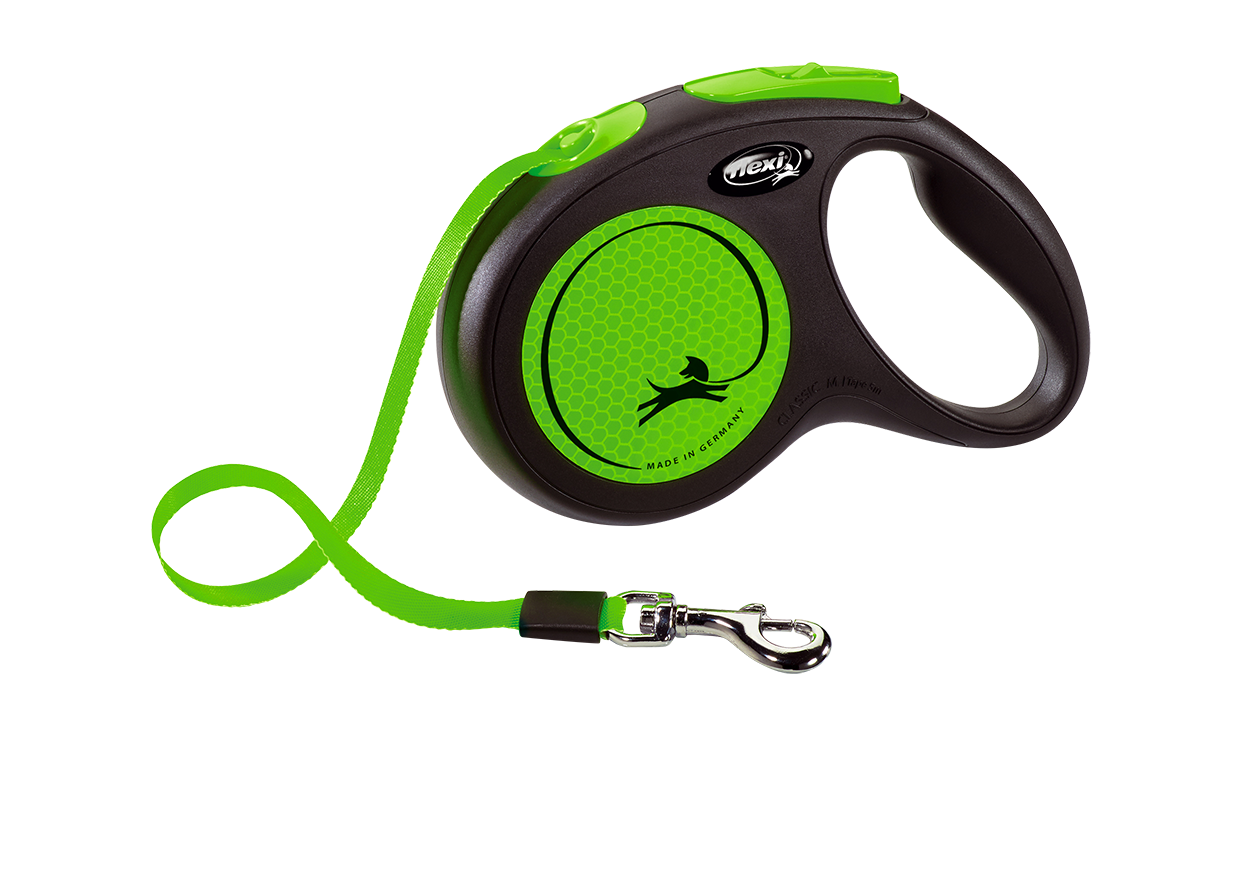 

Поводок-рулетка FlexiNew Neon M Tape 5m зеленый, New Neon Tape