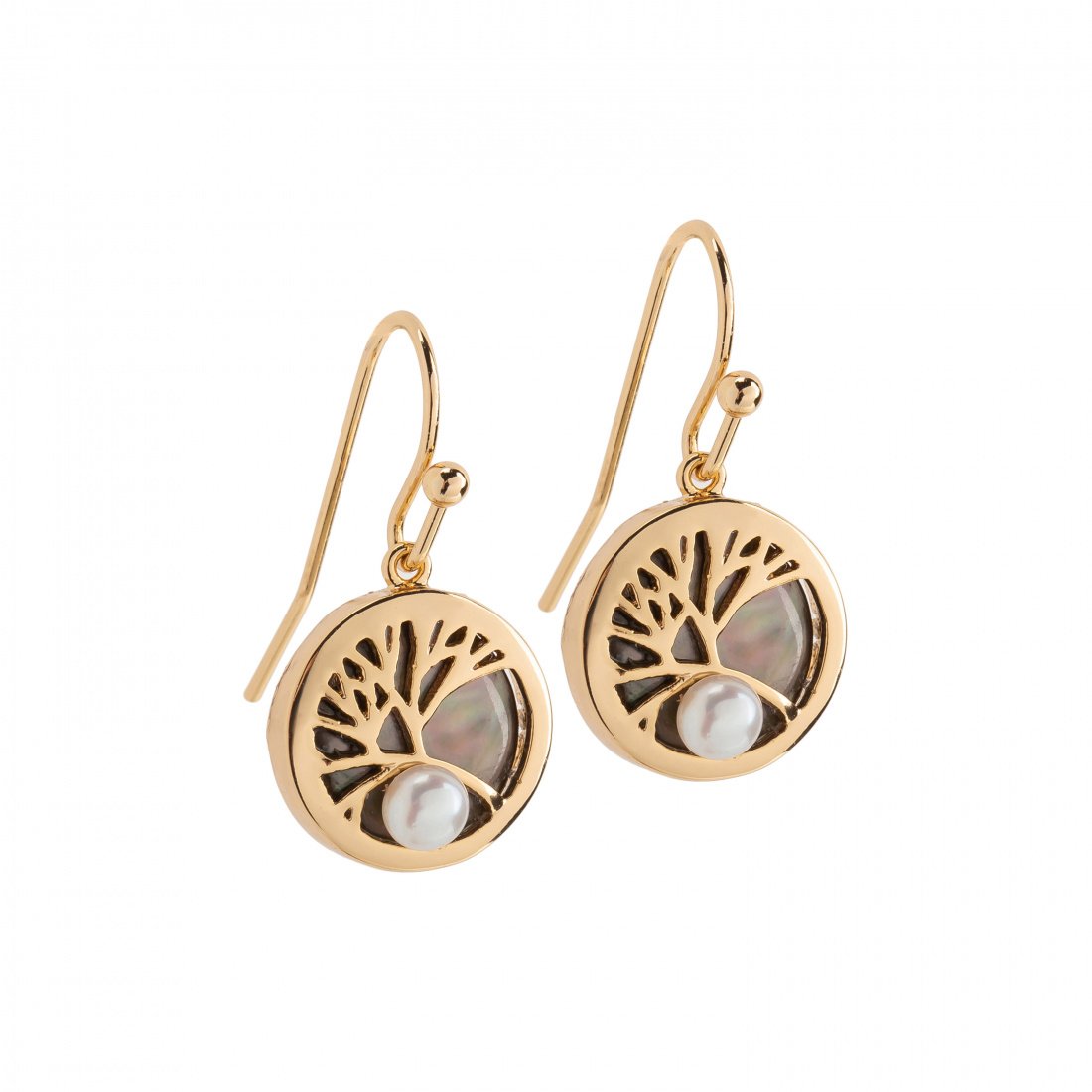 

Серьги из бижутерного сплава с искусственным жемчугом Fiore Luna AP3852E.2 BW/G, AP3852E.2 BW/G