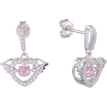 

Серьги женские из серебра Джей Ви SE32556F1, фианит, SE32556F1