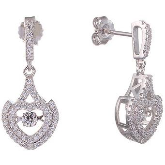 

Серьги женские из серебра Джей Ви SE32567A1, фианит, SE32567A1