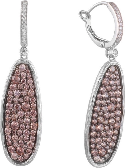 

Серьги женские из серебра Джей Ви SE00276CZNSW-1, фианит, SE00276CZNSW-1