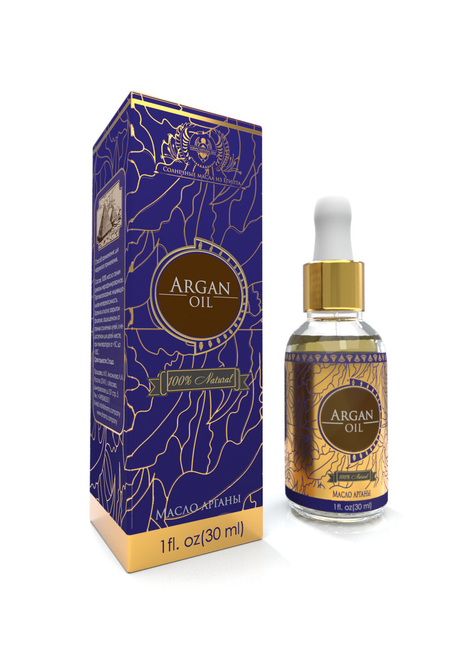 Купить Shams Natural Oils нерафинированное аргановое масло для лица, волос и тела, 30 мл.