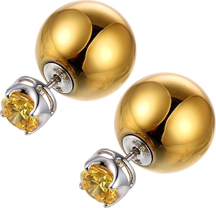 

Серьги женские из серебра Джей Ви E7603-6-17, фианит, E7603-6-17