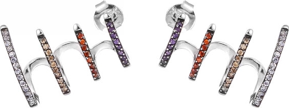 

Серьги женские из серебра Джей Ви E150144G, фианит, E150144G