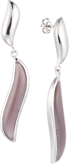 

Серьги женские из серебра Джей Ви SE0431, стекло, SE0431