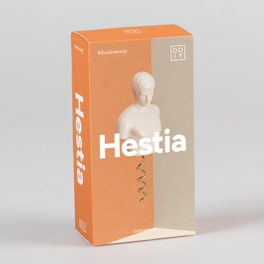 

Штопор для бутылок металлический hestia белый Doiy