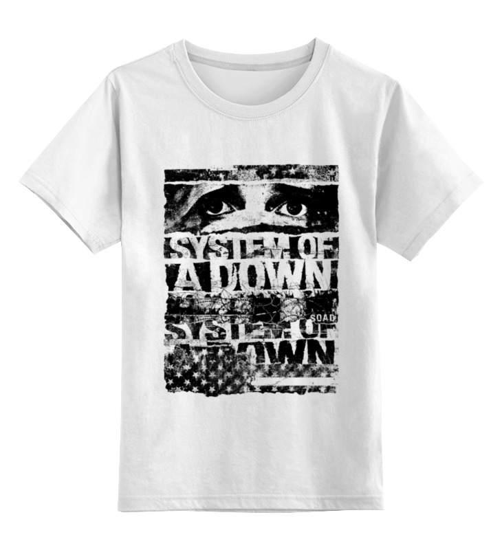 

Детская футболка классическая Printio System of a down, р. 128, Белый, 0000000711452