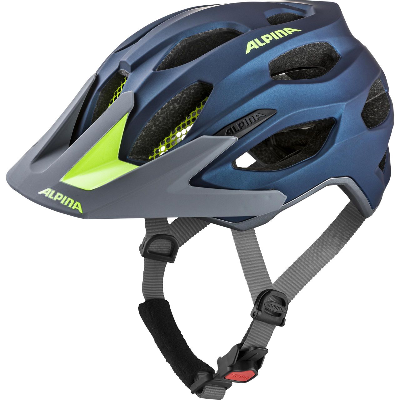 фото Велосипедный шлем alpina carapax 2.0, darkblue/neon, s