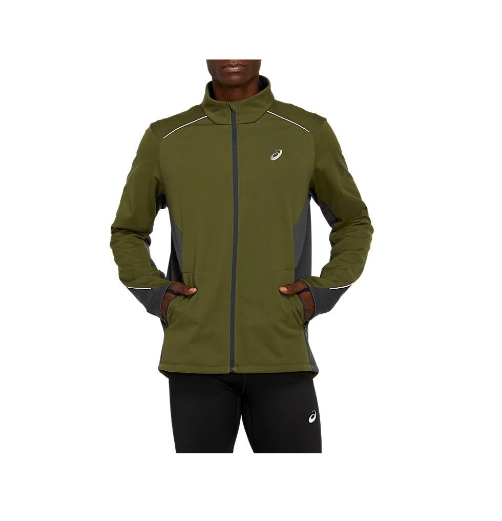 

Куртка Asics Lite-Show Winter Jacket, smog green/graphite grey, M, Lite-Show Winter Jacket