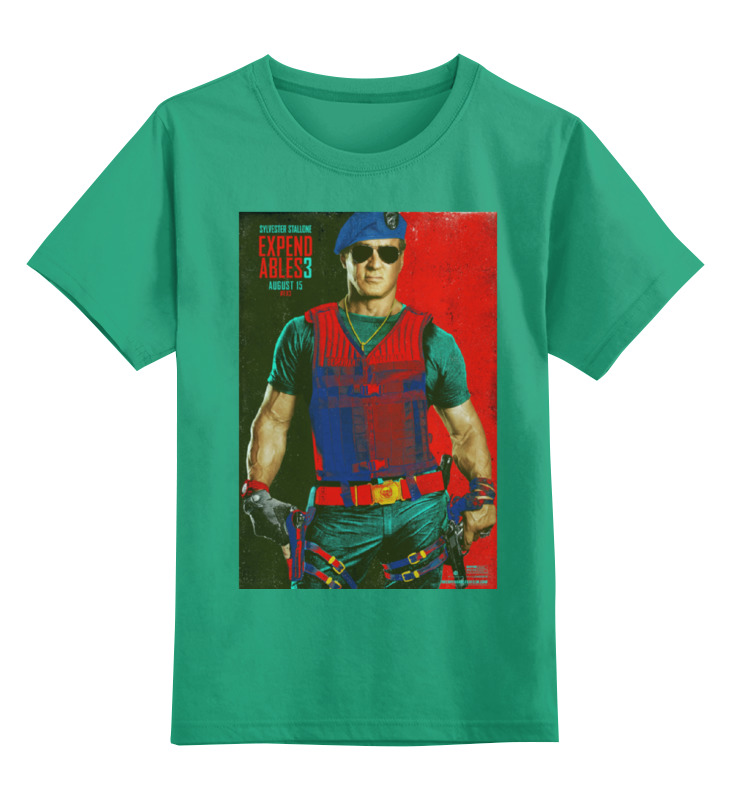 

Детская футболка классическая Printio Expendables iii stallone colors, р. 152, Зеленый, 0000000707519