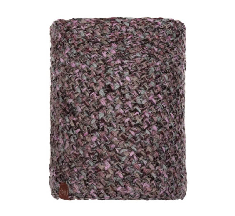 фото Шарф-труба buff knitted & polar neckwarmer margo, plum, one size