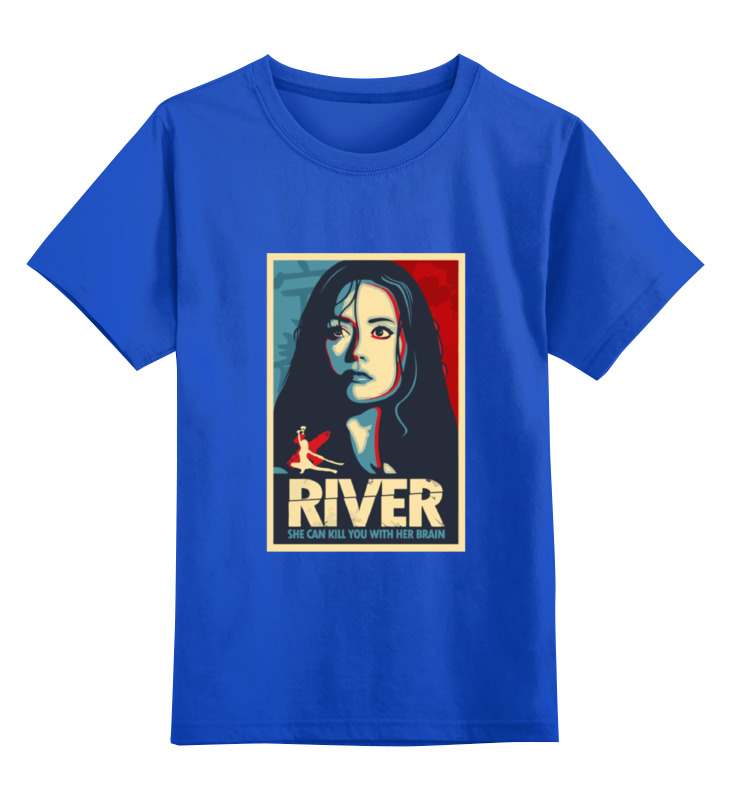 

Детская футболка классическая Printio River, р. 152, Синий, 0000000704896