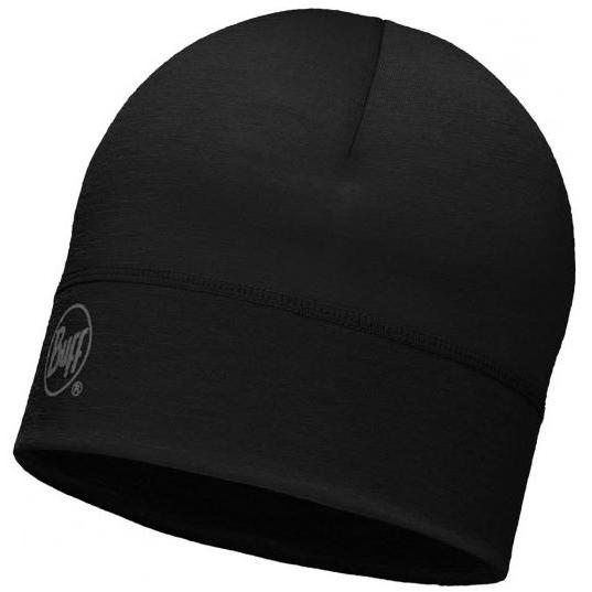 фото Шапка buff wool lightweight merino wool hat, black