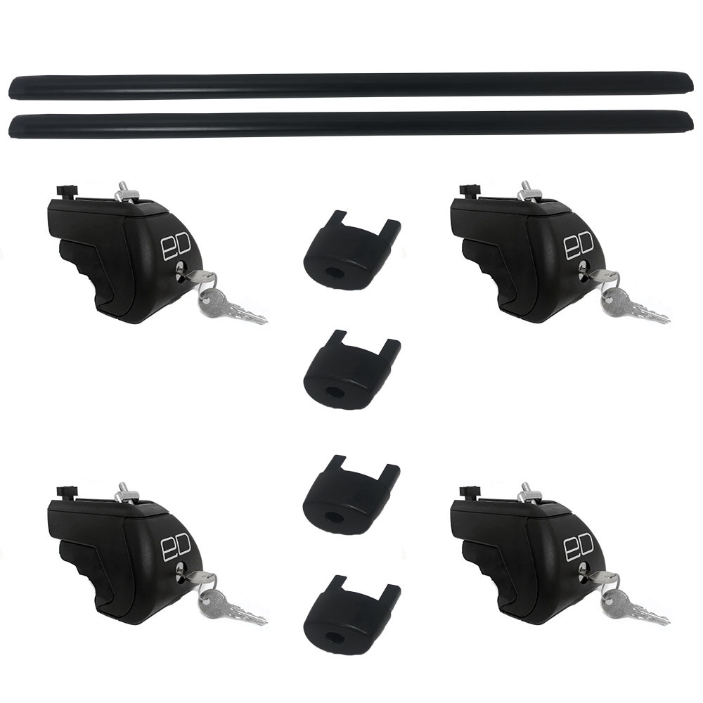 

Багажник Евродеталь аэро c замком на рейлинги автомобиля Opel Agila 2000-2007 Black, Черный, OZPTSRD660