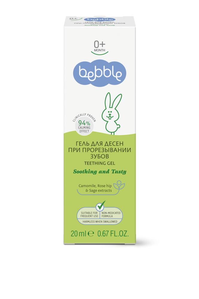 Гель для десен при прорезывания зубов Bebble Teething Gel 0+ камистад бэби гель при прорезывании зубов туба 10г