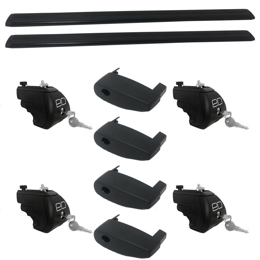 

Багажник Евродеталь крыло c замком на рейлинги Volkswagen Polo Cross V 2009- Black, Черный, OZPTSRD1466