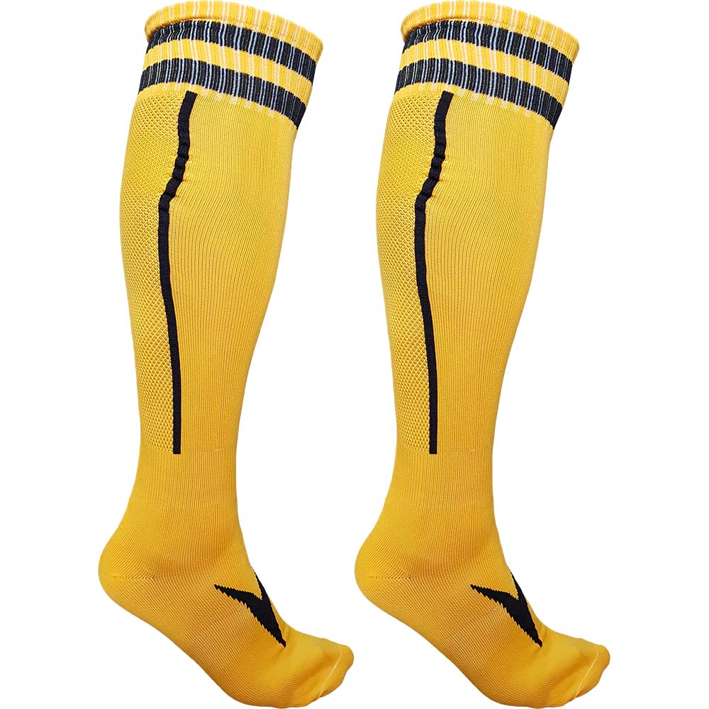 фото C33710 гетры футбольные (желтые) р.sr (взрослые) для экипировки спортивных команд hawk
