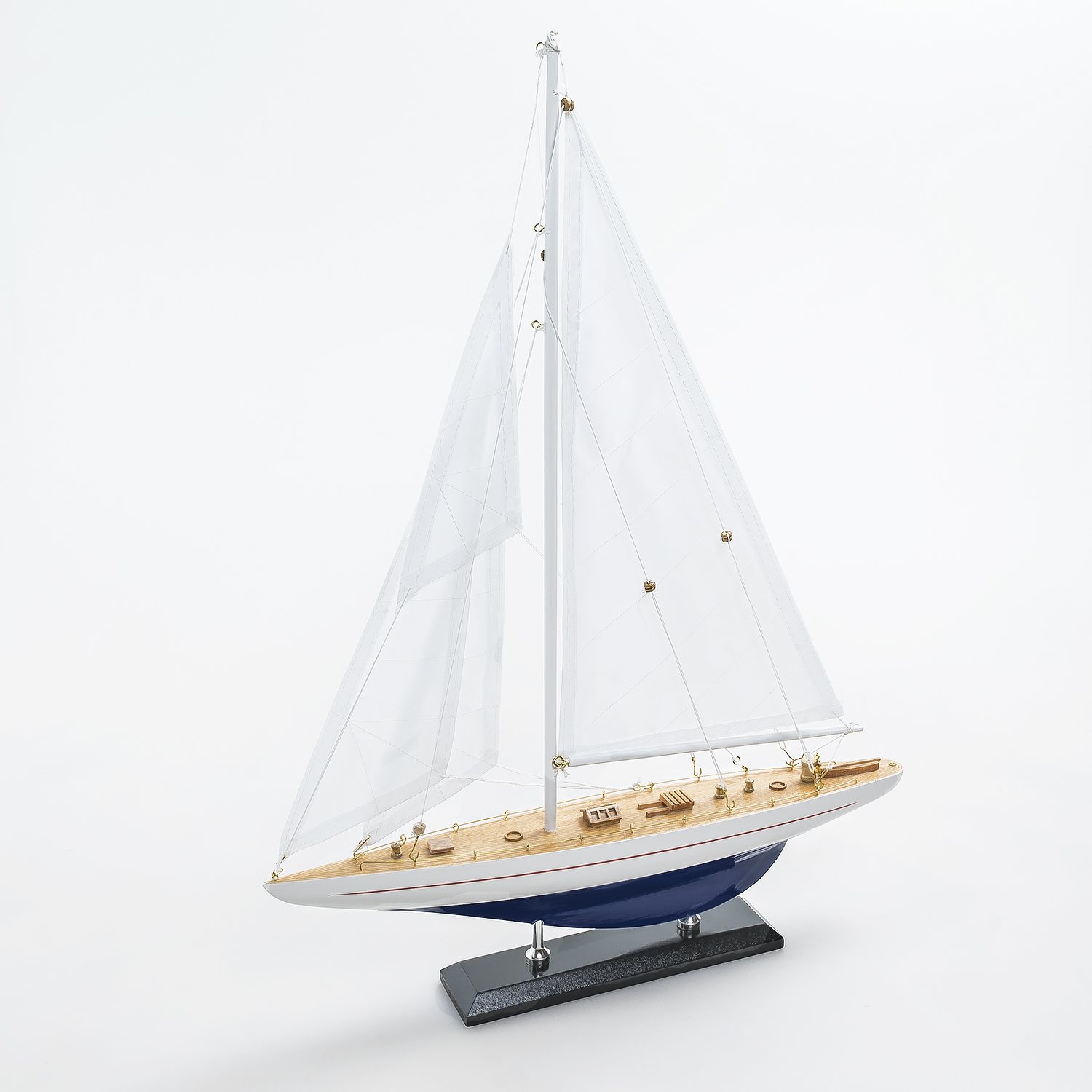 Модель парусной яхты 38х53 см, Дерево, Ткань