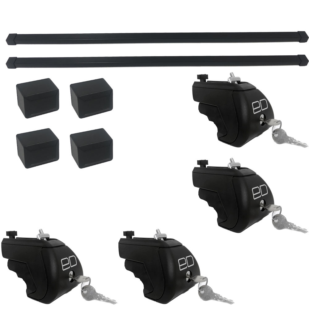 

Багажник Евродеталь c замком на рейлинги для Suzuki Wagon R+ 1999-2005 сталь Black, Черный, OZPTSRD1803