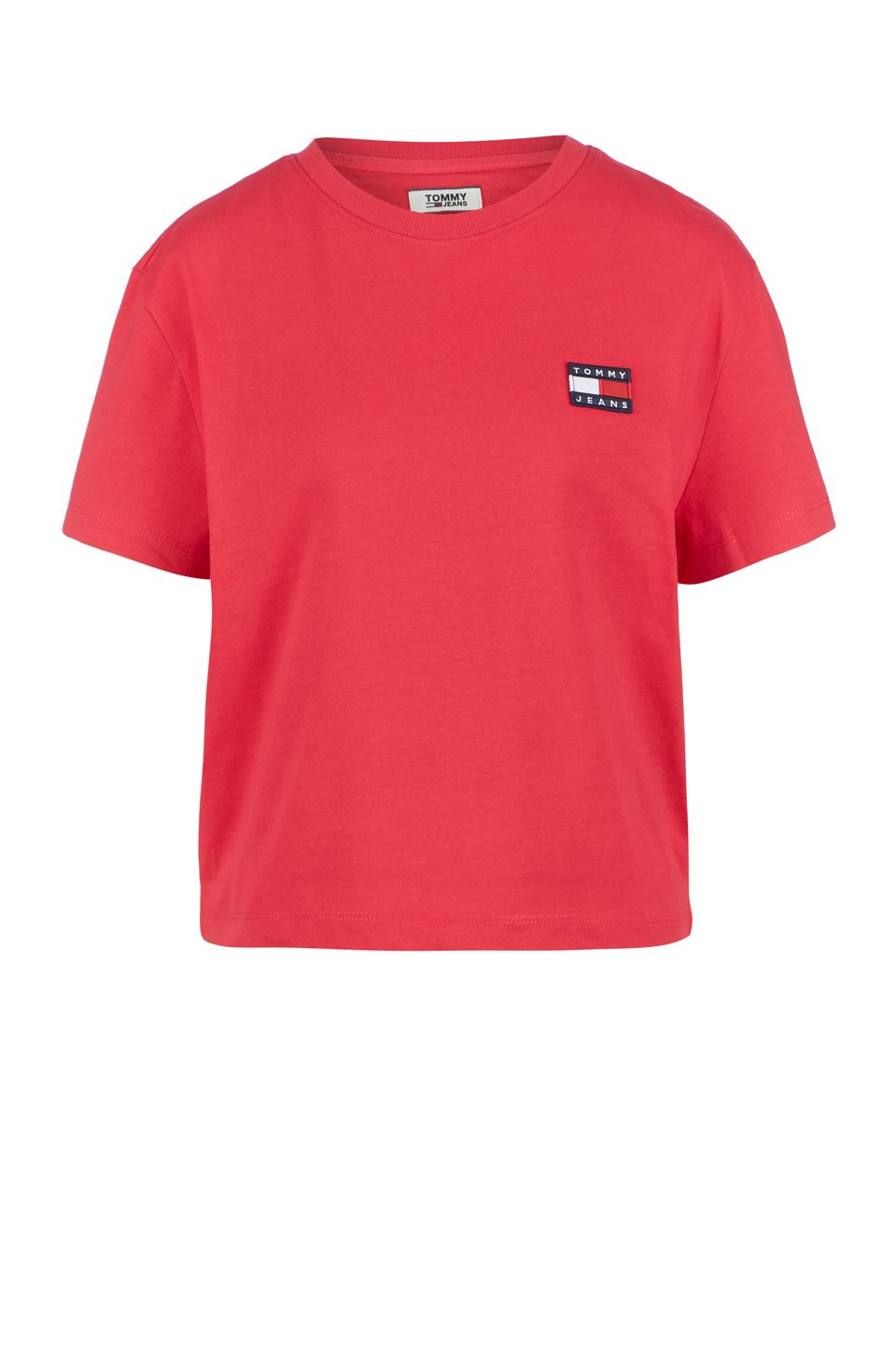 

Футболка женская Tommy Jeans DW0DW06813 XIF blush red розовая XS, Розовый, DW0DW06813 XIF blush red