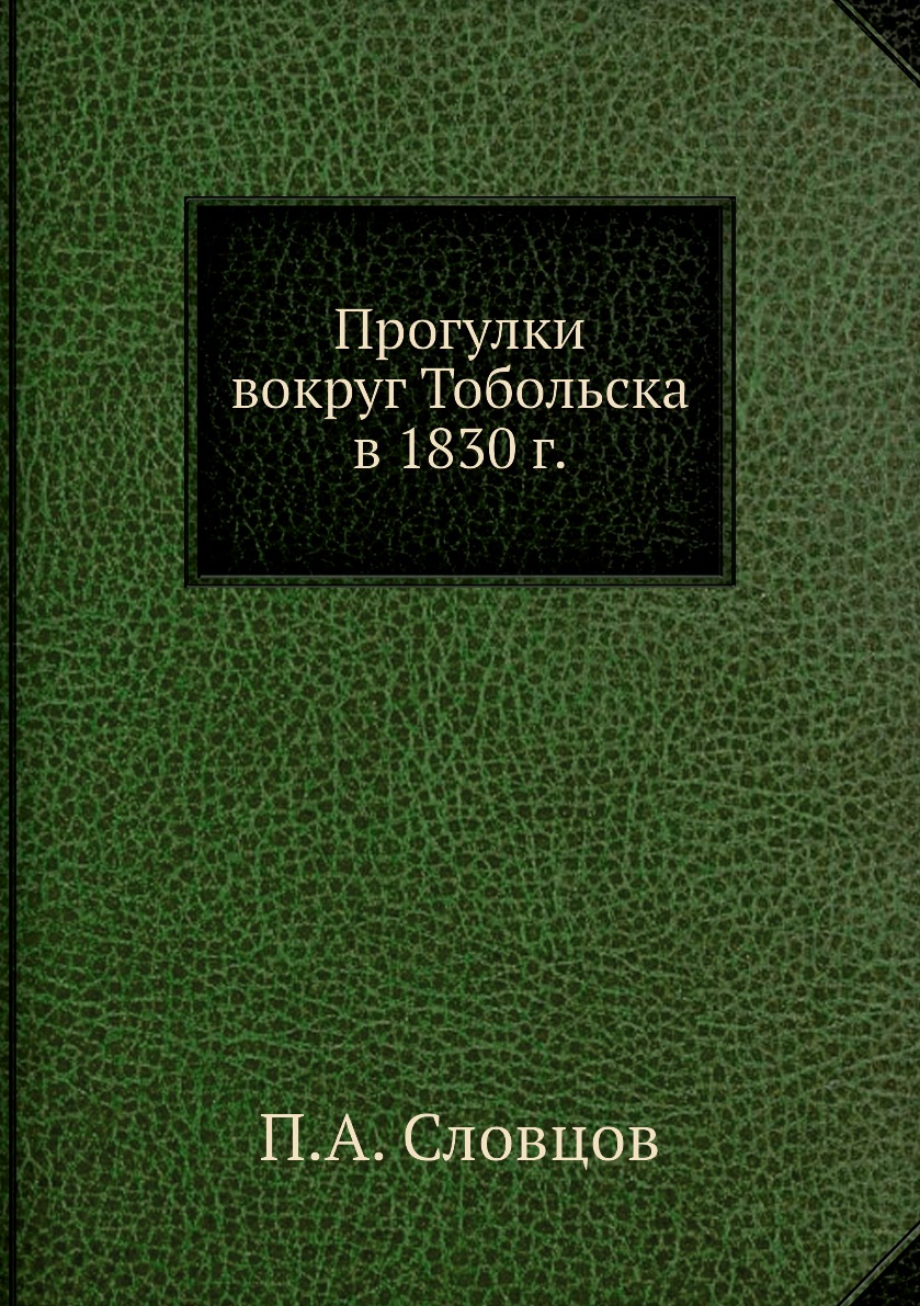 фото Книга прогулки вокруг тобольска в 1830 г. нобель пресс