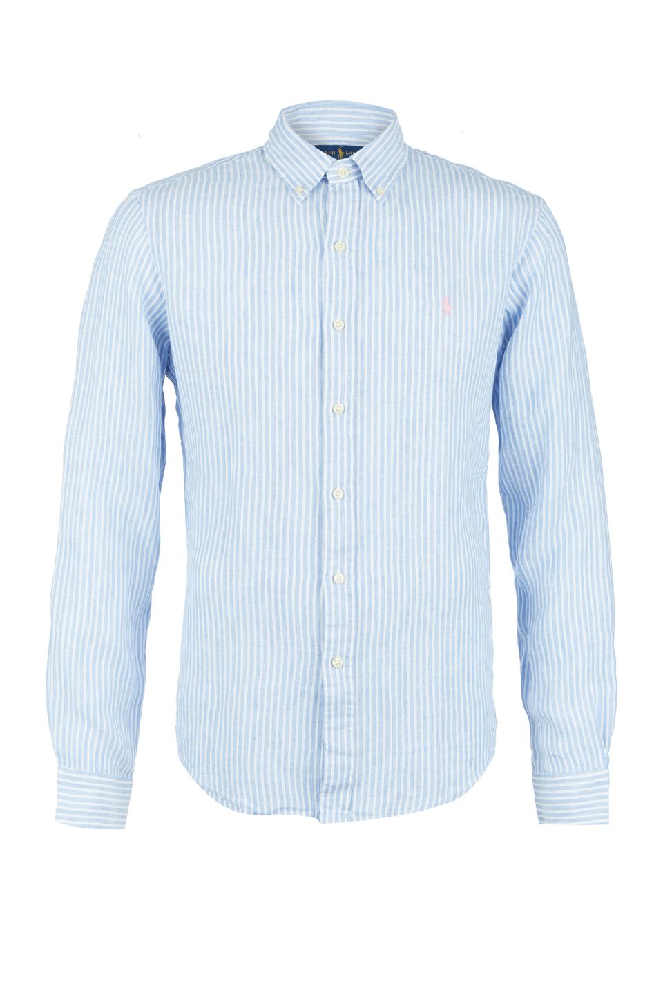 

Рубашка мужская Polo Ralph Lauren 710787525005 синяя L, Синий, 710787525005