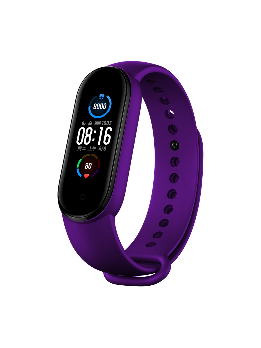 

Ремешок Zibelino для Mi Band 5 (фиолетовый), ZBS-XIMB5-PUR