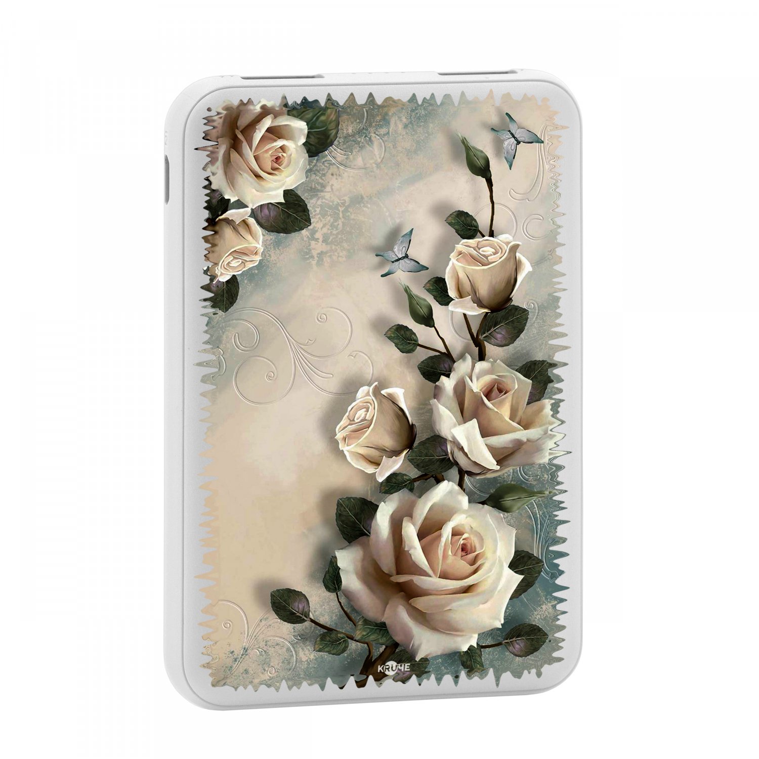 

Внешний аккумулятор / Power Bank 5000 mAh КRUЧЕ Print White roses, Print