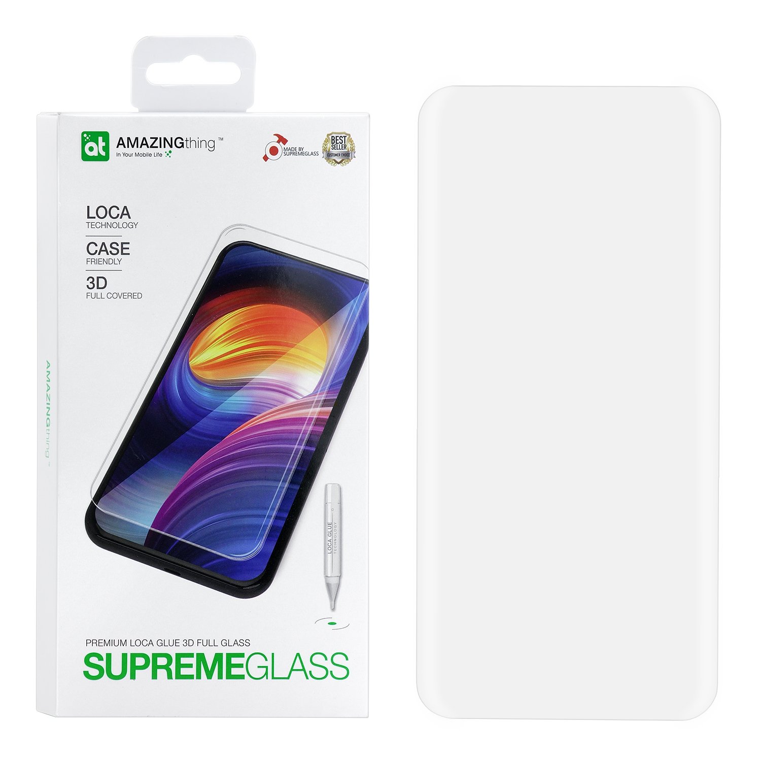 

Защитное стекло для Xiaomi Mi 10 Amazingthing Loca UV - Full Glue 3D Transparent 0.33mm, Loca UV-Full Glue 3D Transparent
