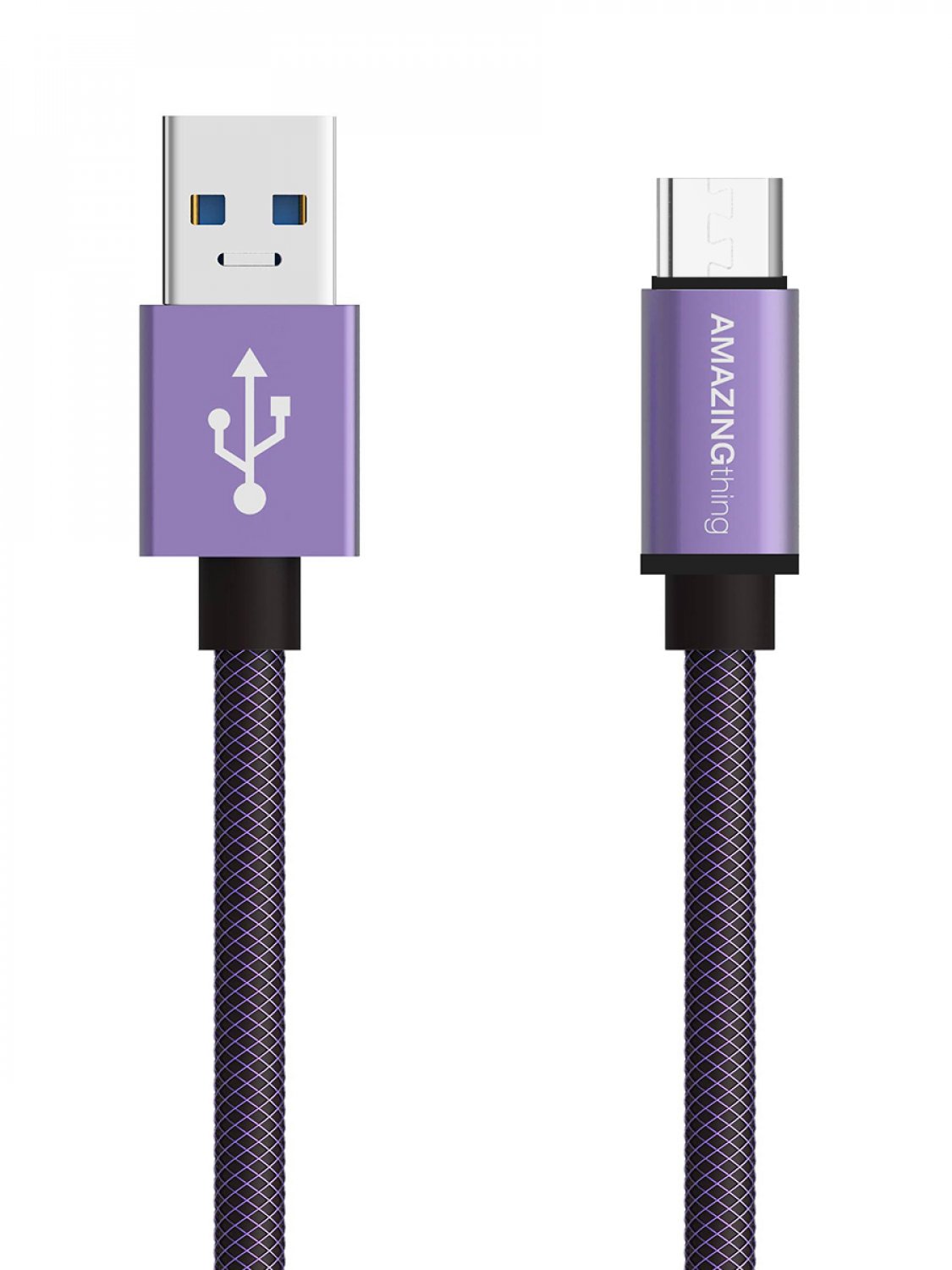 фото Кабель amazingthing supremelink ultimate speed usb-micro lavender violet 0.18m 3a