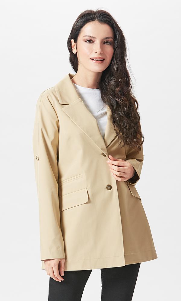 

Пиджак женский D`imma fashion studio Равелло бежевый 46 EU, Равелло