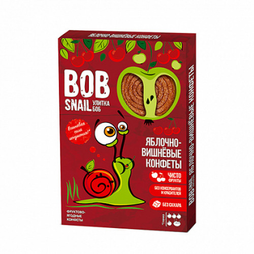 

Конфеты яблочно-вишневые Bob Snail 60 г