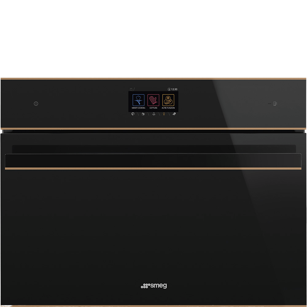 фото Встраиваемый электрический духовой шкаф smeg sf4604wvcpnr black