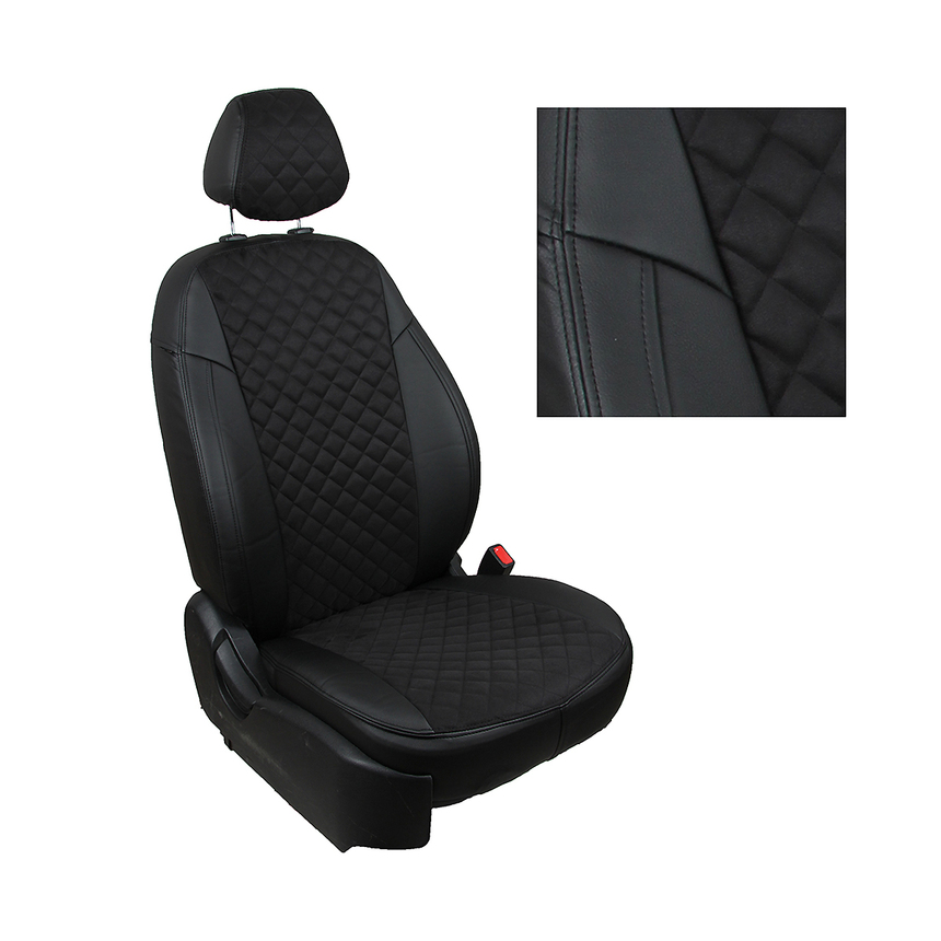 

Авточехлы для Toyota Camry XV50 / 55 Sd с 11-17г. Al BK/BK R /, Черный