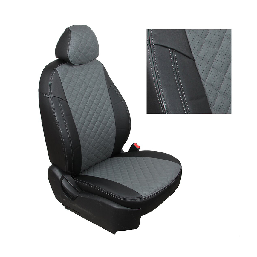 

Чехлы на сиденья Audi A4 (B8) Sd/Wag (40/60) с 2007г. G BK/GY R /