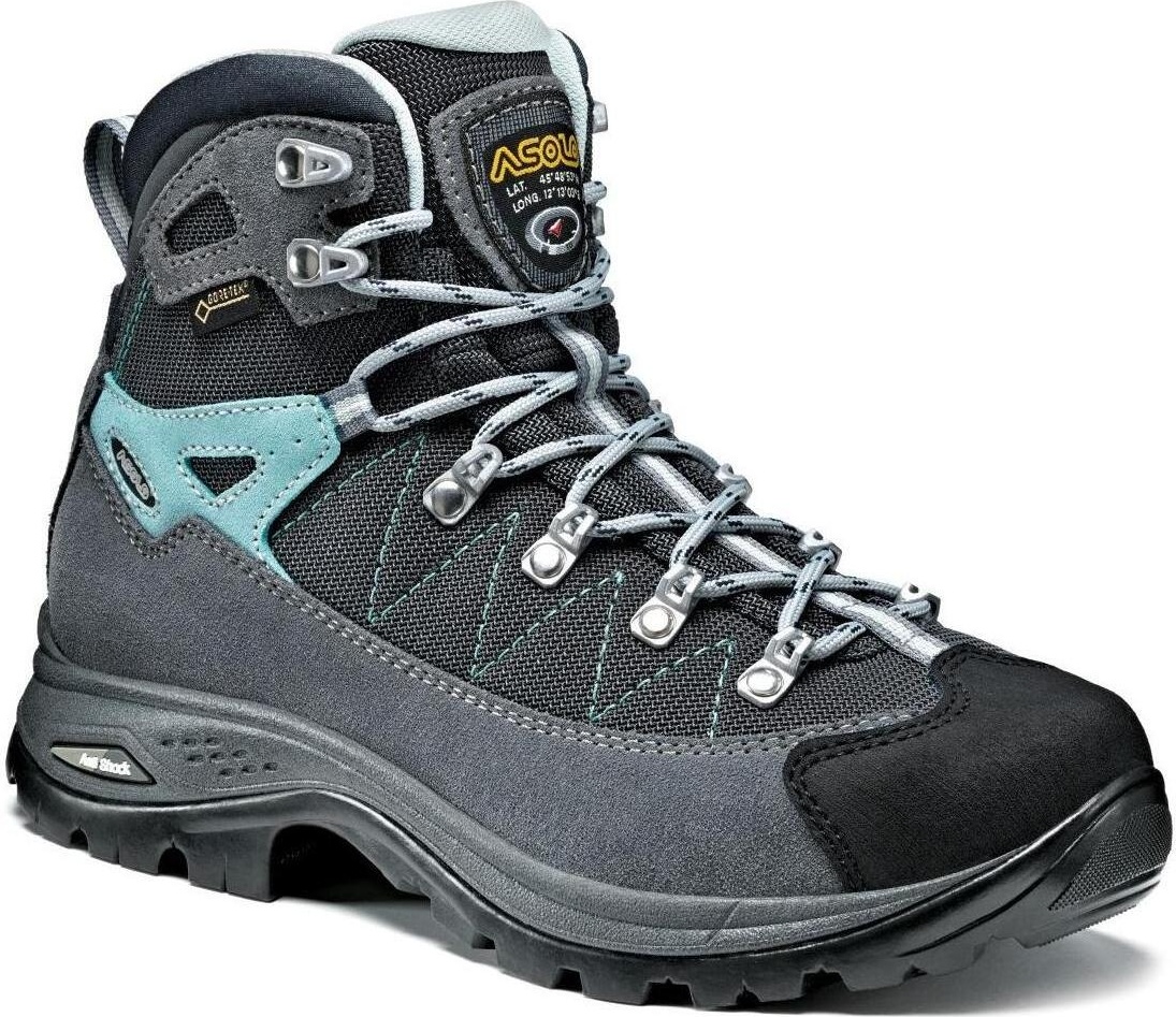 фото Ботинки asolo finder gv, grey/gunmetal/pool side, 4 uk