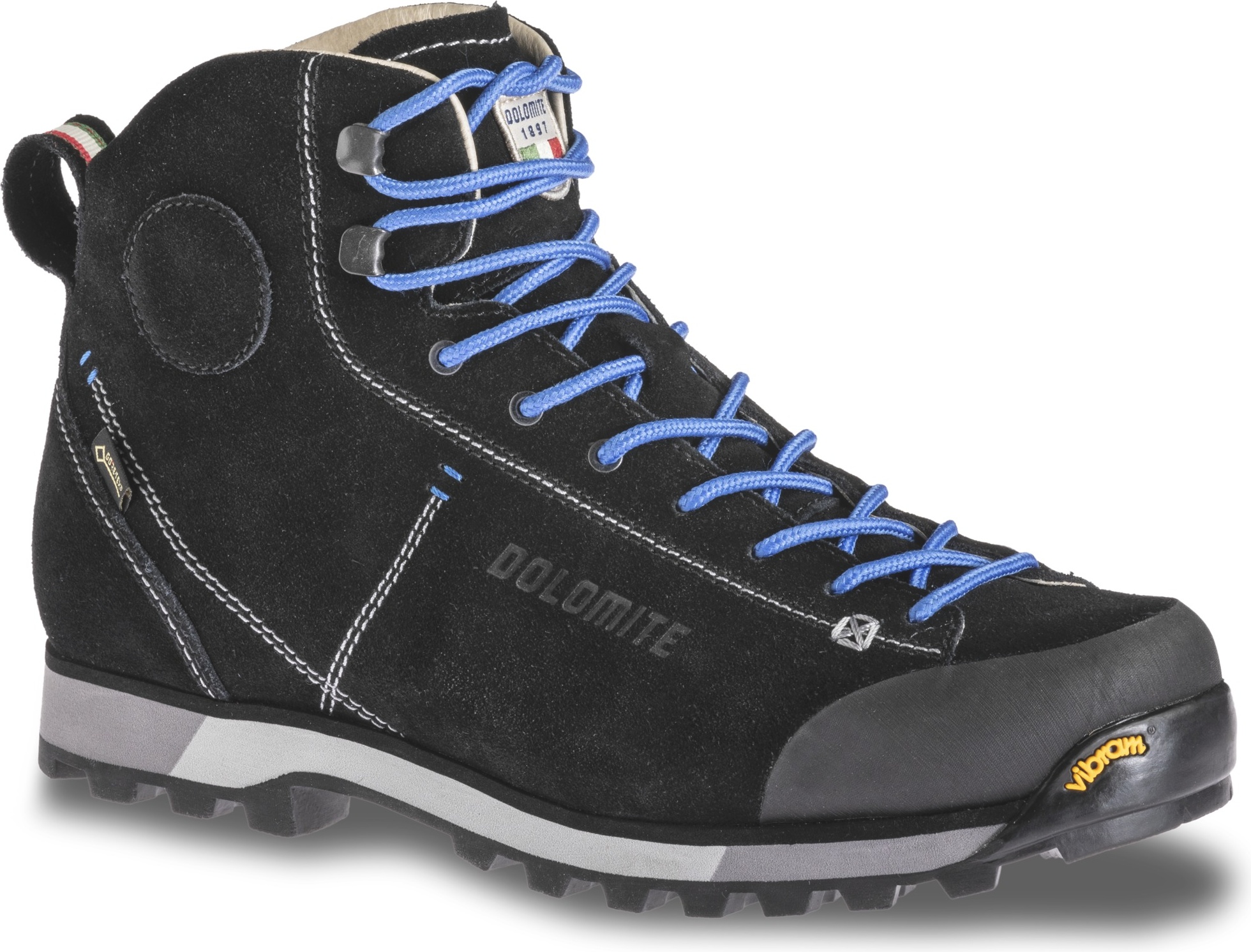 фото Ботинки dolomite m's 54 hike gtx, black/blue, 9 uk