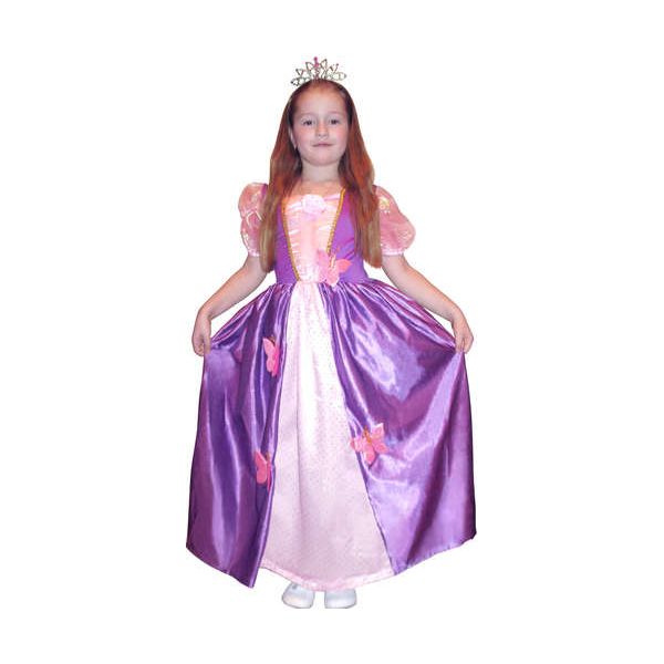 Карнавальный костюм Snowmen Принцесса, цв. розовый; фиолетовый р.134 карнавальный плащ детский атлас фиолетовый длина 85 см