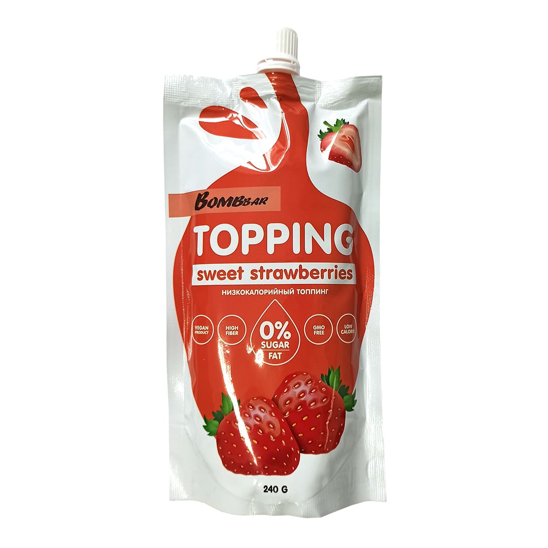 фото Соус bombbar topping 240 г strawberry