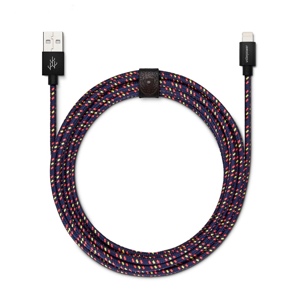 фото Кабель usbepower fab lightning - usb 250см blue (fab250edlocn/р0011607)