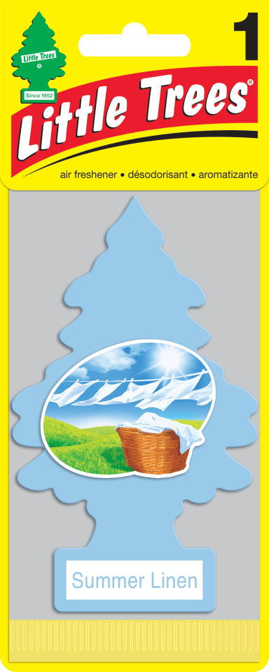 

Ароматизатор в машину LITTLE TREES 76171105745 Летняя свежесть, Голубой