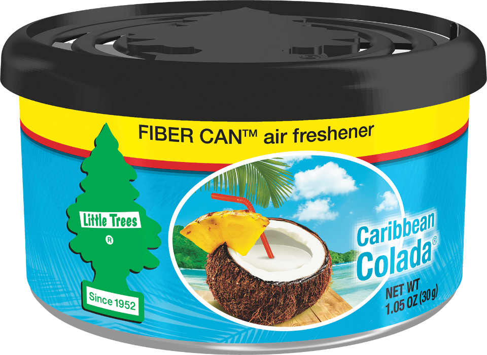 фото Car freshner ароматизатор в баночке fiber can карибский коктейль (caribbean colada) little trees