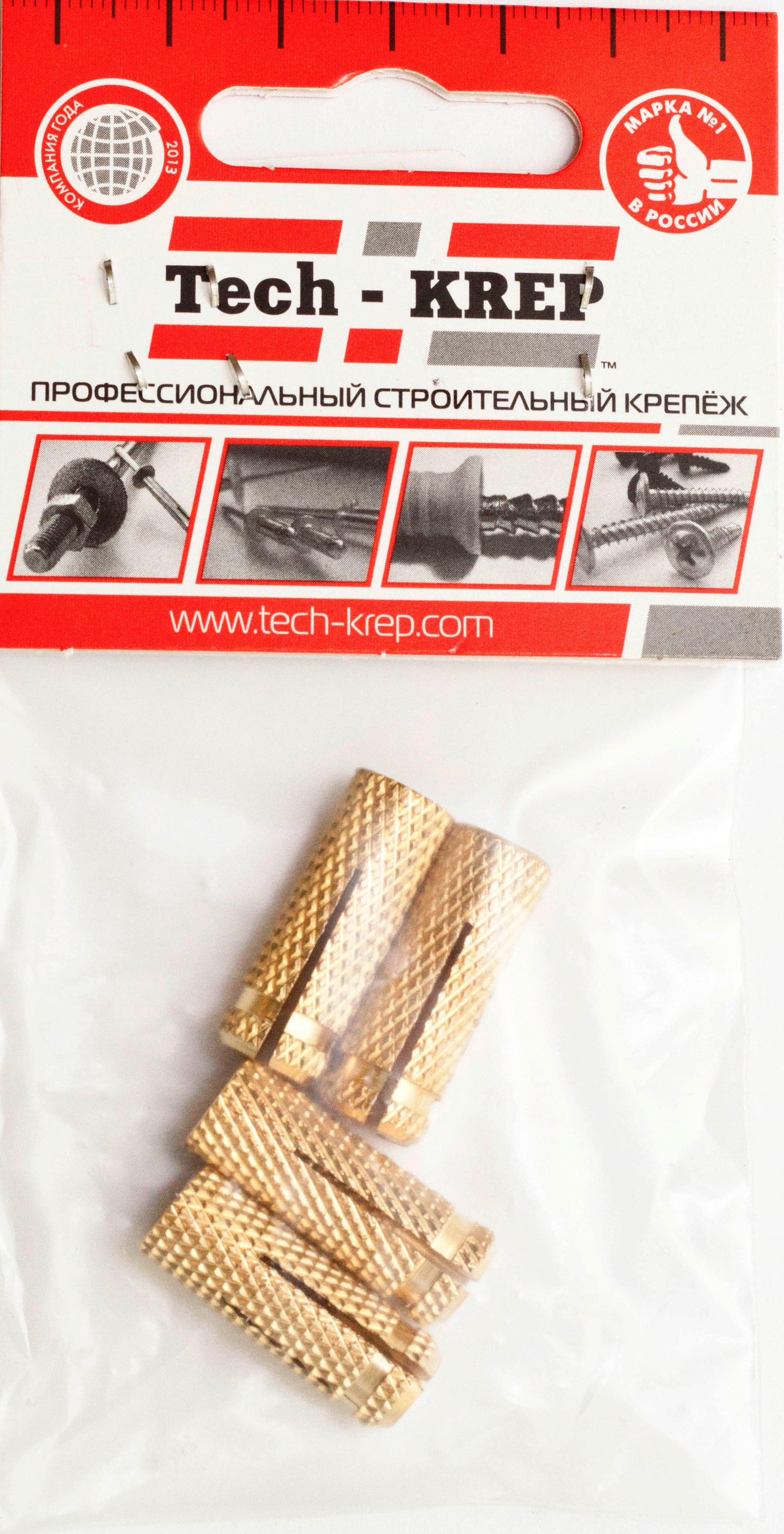 фото Анкер тех-креп 103908 забиваемый оцинкованный м8 (5шт) пакет tech-krep