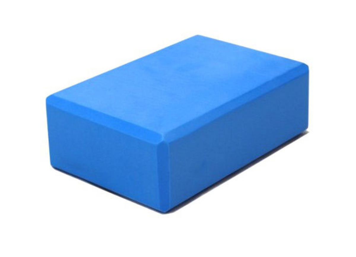 

Блок для йоги ZDK полумягкий 23x15x10 см, голубой, полумягкий