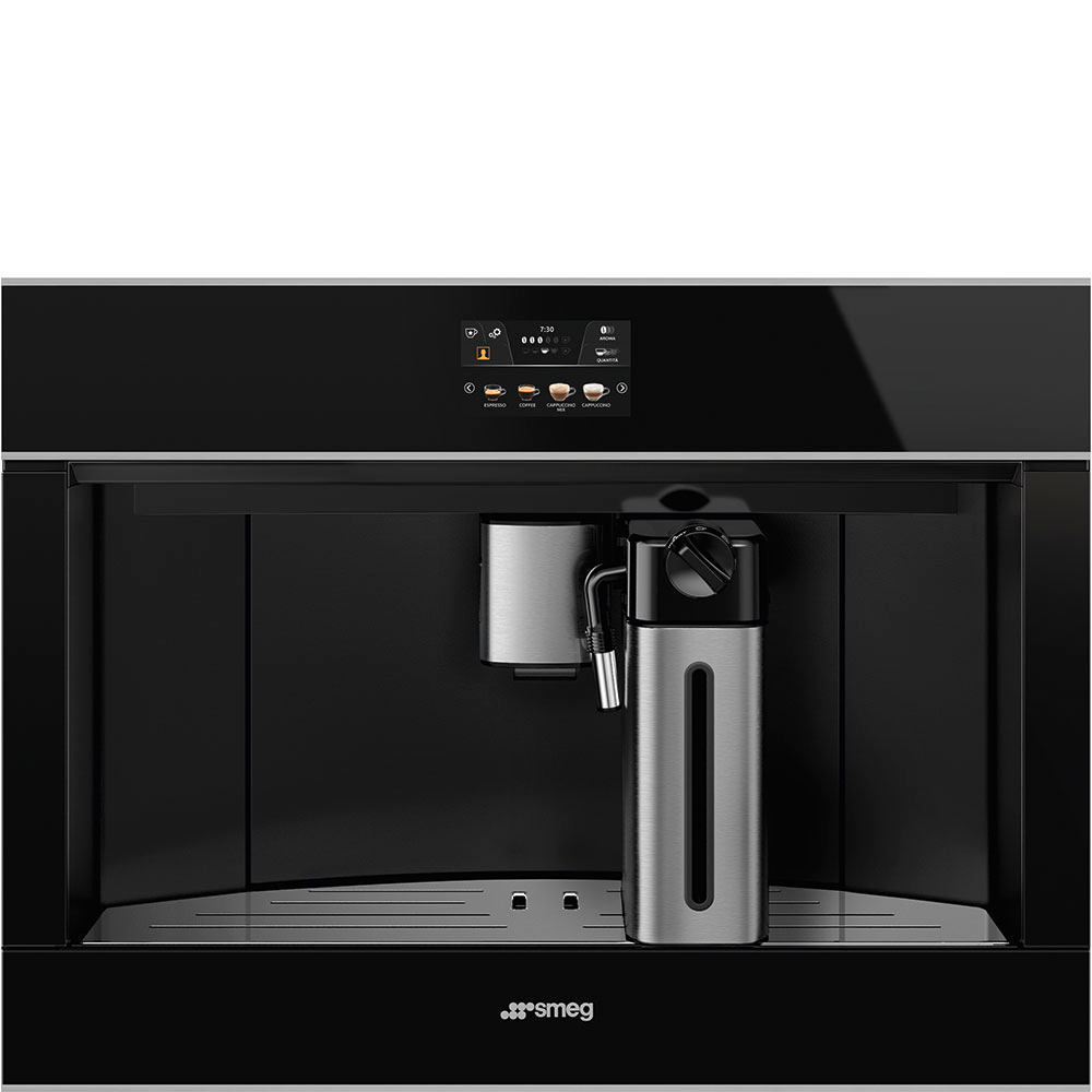 фото Встраиваемая кофемашина smeg cms4604nx black