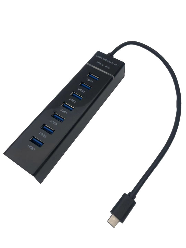 

Разветвитель для компьютера NoBrand (Type-C - USB3.0 x 7) (4245)