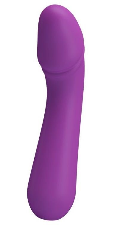 фото Фиолетовый гнущийся вибратор cetus 15 см baile