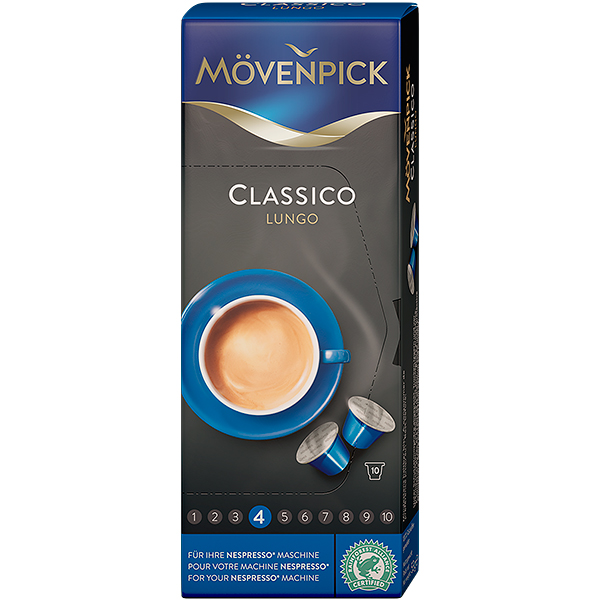 Кофе Movenpick Kapseln Lungo Classico для Nespresso в капсулах 10 шт 5.8 г